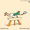 Cartoon: Pommel horse tennis (small) by raim tagged pommel,horse,tennis,games,olympics