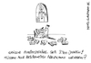 Cartoon: St. Plagiatus (small) by Matti tagged plagiat,skandal,abschreiben,guttenberg,kirche,bibel,mönch,abschrift,doktortitel,matti,mattis,supermarkt