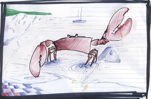 Cartoon: Crabby (medium) by claretwayno tagged crab,seaside