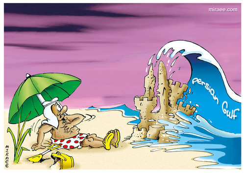 Cartoon: Persian Gulf (medium) by Ali Miraee tagged persian,gulf,iran,ali,miraee,mirayi,miraie