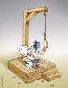 Cartoon: Executioner (small) by Ali Miraee tagged flush,wc,siphon,executioner,ali,miraee,mirayi,miraei,iran,
