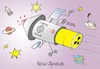 Cartoon: New Space (small) by Zotto tagged atommuell,endlager