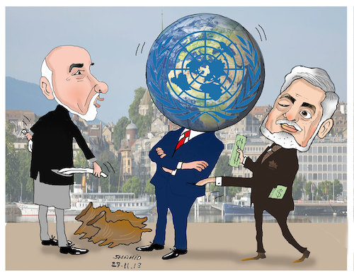 Cartoon: Afghan- Gevene talks ! (medium) by Shahid Atiq tagged afghanistan,balkh,helmand,kabul,london,nangarhar,attack