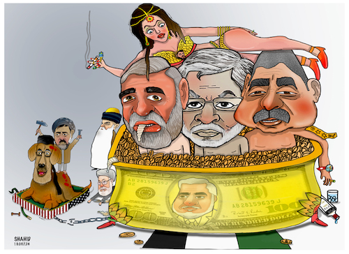 Cartoon: Afghan warlords! (medium) by Shahid Atiq tagged afghanistan