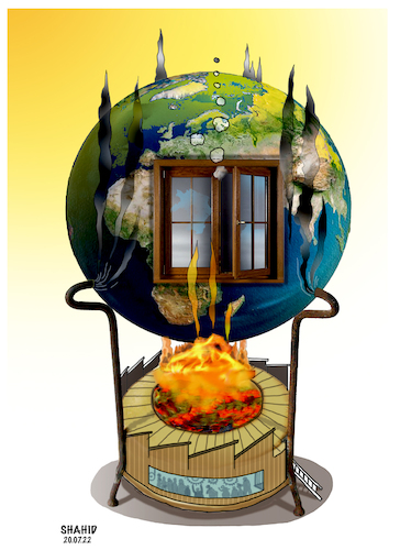 Cartoon: Climate Change! (medium) by Shahid Atiq tagged europe
