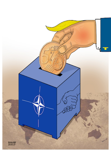 Cartoon: Help to NATO! (medium) by Shahid Atiq tagged world