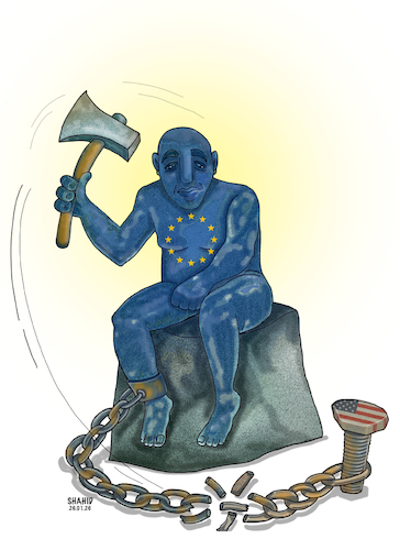 Cartoon: Independence! (medium) by Shahid Atiq tagged eu