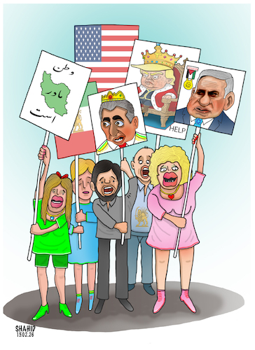 Cartoon: Iran Crisis ! (medium) by Shahid Atiq tagged iran