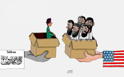 Cartoon: Taliban (medium) by Shahid Atiq tagged 183