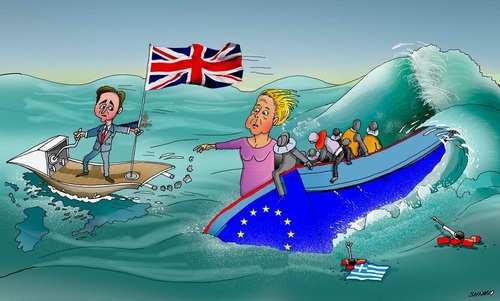 Cartoon: UK and EU (medium) by Shahid Atiq tagged 0214