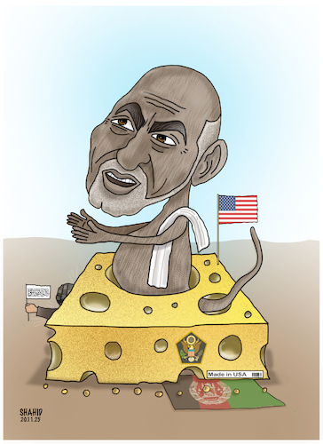 Cartoon: US new project for AFG (medium) by Shahid Atiq tagged afghanistan