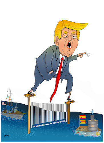 Cartoon: World economy ! (medium) by Shahid Atiq tagged world