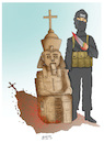 Cartoon: Egypt terror attack ! (small) by Shahid Atiq tagged afghanistan,helmand,kabul,attacks