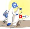 Cartoon: Geneva Peace talks (small) by Shahid Atiq tagged afghanistan,kabul,syria,iran,switzerland,schweiz,usa