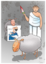 Cartoon: Help Gaza! (small) by Shahid Atiq tagged palestine