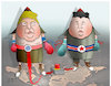 Cartoon: Nuclear tensions between US... (small) by Shahid Atiq tagged afghanistan,balkh,helmand,kabul,london,nangarhar,attack