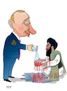 Cartoon: Russia removes Taliban ... (small) by Shahid Atiq tagged afghanistan