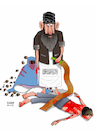 Cartoon: Stoning and flogging! (small) by Shahid Atiq tagged afghanistann