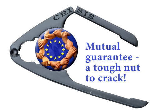 Cartoon: the tough nut (medium) by gonopolsky tagged europe,crisis,unity