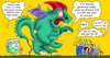 Cartoon: inflated dragon (small) by gonopolsky tagged europe,debt,crisis,unity