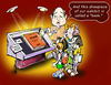 Cartoon: the showpiece (small) by gonopolsky tagged generation,information,technology