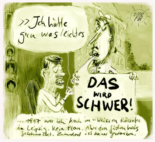 Cartoon: Über mich (medium) by Faxenwerk tagged weisses,rössel,leipzig,faxenwerk,wortwitz,