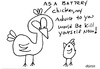 Cartoon: Gross But Cute (small) by Deborah Leigh tagged grossbutcute chicken bw drawing doodle chick