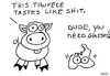 Cartoon: Gross But Cute (small) by Deborah Leigh tagged grossbutcute,pig,truffle,bw,doodle,drawing,poop,cute