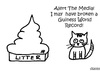 Cartoon: Gross But Cute (small) by Deborah Leigh tagged cat,grossbutcute,poop,poo,kitty,doodle,bw,worldrecord