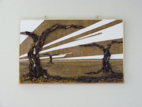 Cartoon: paesaggio con alberi (medium) by gianlucasanvido tagged landscape,tree,yuta,canvas,nature