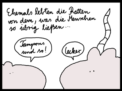 Cartoon: Ratten - Die Vorgeschichte (medium) by Frank_Sorge tagged ratten,atomkrieg