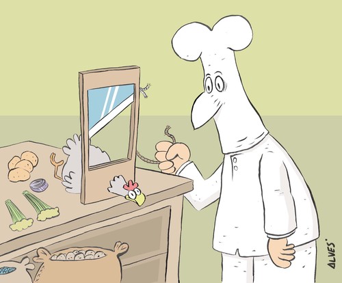 Cartoon: Chef (medium) by alves tagged cartoon