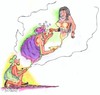 Cartoon: genie in love (small) by efbee1000 tagged love genie conjure lamp