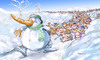 Cartoon: Love Snowman (small) by llobet tagged snowman,girls
