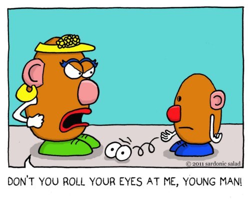 Cartoon: Junior Potato Head (medium) by sardonic salad tagged mr,potato,head,mrs,cartoon,comic,sardonic,salad