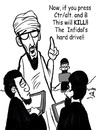 Cartoon: new face of terrorism (small) by Curbis_humor tagged terroism,cyber