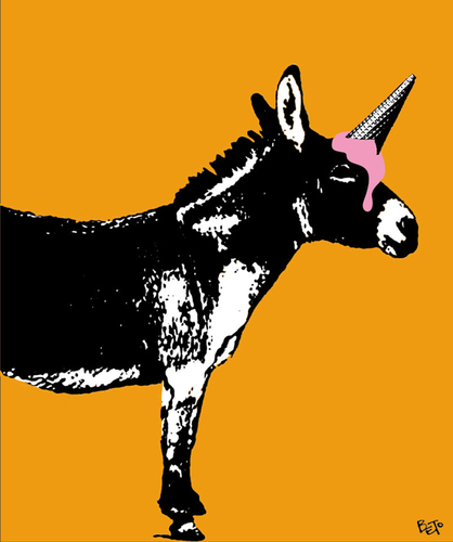 Cartoon: Unicorn (medium) by beto cartuns tagged ass,ice,cream,unicorn