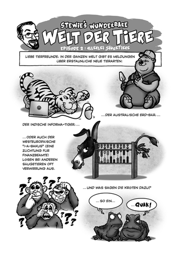 Cartoon: Wunderbare Welt der Tiere (medium) by stewie tagged animals,animal,tiere,tier