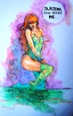 Cartoon: Poison Ivy (small) by Laurie Mouret tagged poison,ivy,batman,comics,woman,green,fatal