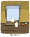 Cartoon: Spiegelei (small) by SCHÖN BLÖD tagged spiegel,spiegelei
