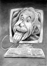 Cartoon: Einstein tongue (small) by javad alizadeh tagged einstein,tongue,