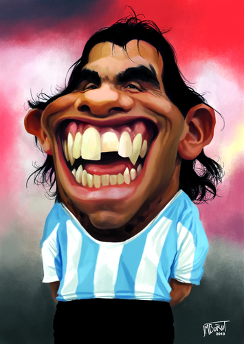 Cartoon: Carlos Tevez (medium) by jmborot tagged caricature,tevez,football,jmborot