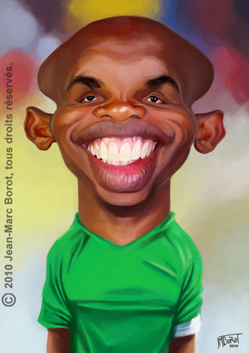 Cartoon: Samuel Etoo (medium) by jmborot tagged inter,etoo,cameroon,caricature,football,jmborot