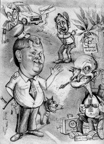 Cartoon: The godfather (medium) by bpatric tagged hungarian,man