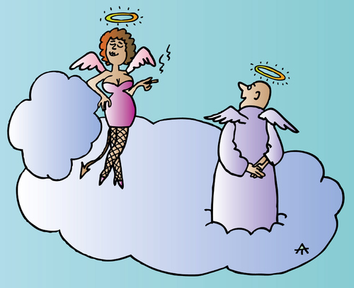 Cartoon: Angel (medium) by Alexei Talimonov tagged angel