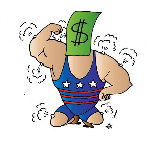 Cartoon: Dollar (medium) by Alexei Talimonov tagged dollars,money,financial,crisis