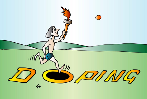 Cartoon: Doping (medium) by Alexei Talimonov tagged sports,doping