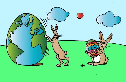 Cartoon: Easter Season (medium) by Alexei Talimonov tagged easter,season