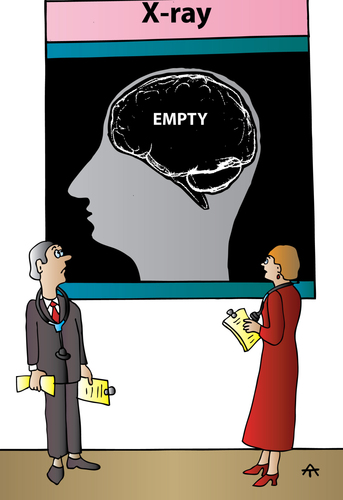 Cartoon: Empty (medium) by Alexei Talimonov tagged brain