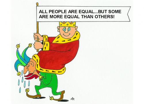 Cartoon: Equality (medium) by Alexei Talimonov tagged equality,equity